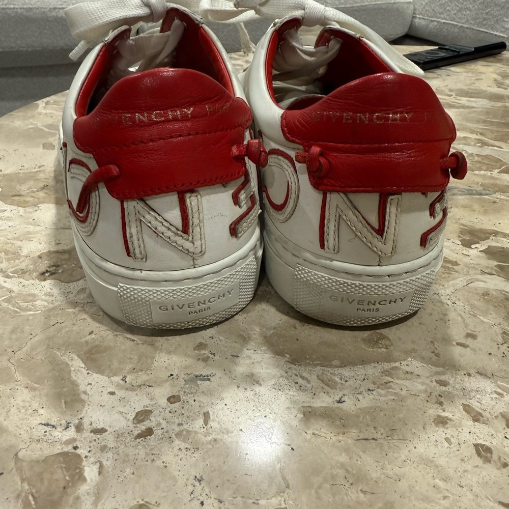 Women's White and Red Sneakers Givenchy - Picture 3 of 11
